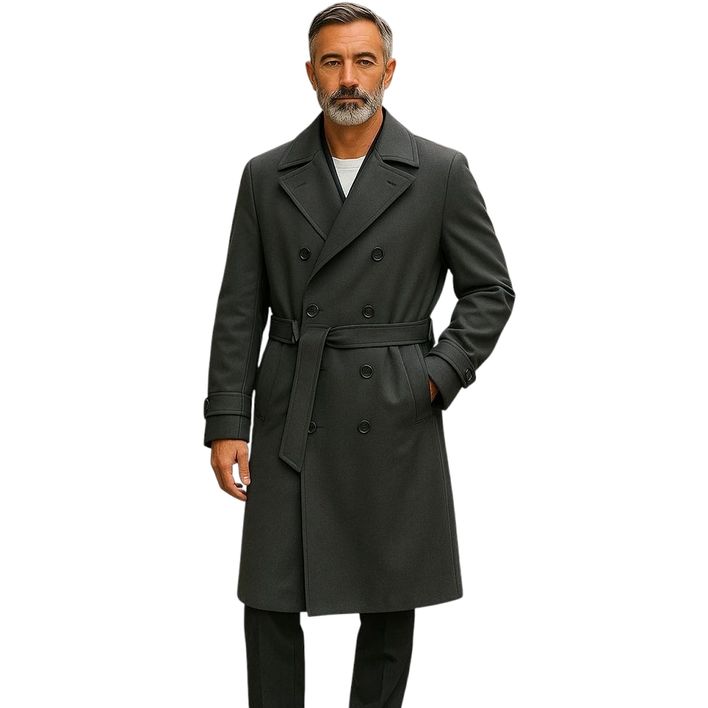 Vintage Military Surplus Trench Coat - Wool Lining - Genuine Issue